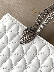 Colestore Bvlgari Serpentine Duo Top Handle White 21.5x15x6cm - 3