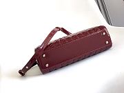 Colestore Bvlgari Serpentine Duo Top Handle in Midnight Plum Patent Calf Leather 21.5x15x6cm - 5