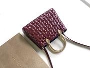 Colestore Bvlgari Serpentine Duo Top Handle in Midnight Plum Patent Calf Leather 21.5x15x6cm - 3
