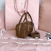 Colestore Miu Miu Arcadie Matelassé Suede Bag Brown 22x10.5x7.5cm - 4