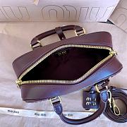 Colestore Miu Miu Regular Arcadie Matelassé Nappa Leather Bag Burgundy 22x10.5x7.5cm - 3