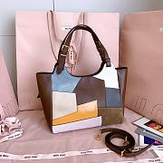 Colestore Miu Miu Oak Patchwork Leather Handbag Oak 25.5x20x13cm - 5