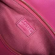 Colestore Loewe Small Satin Cowhide Puzzle Edge Bag Lipstick Red Glaze 24x10.5x16cm - 2