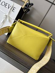 Colestore Loewe Small Satin Cowhide Puzzle Edge Bag Yellow 24x10.5x16cm - 6