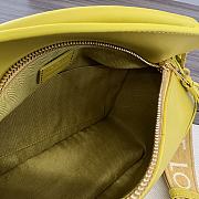 Colestore Loewe Small Satin Cowhide Puzzle Edge Bag Yellow 24x10.5x16cm - 5