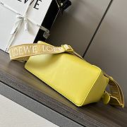 Colestore Loewe Small Satin Cowhide Puzzle Edge Bag Yellow 24x10.5x16cm - 4