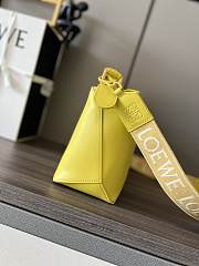 Colestore Loewe Small Satin Cowhide Puzzle Edge Bag Yellow 24x10.5x16cm - 3