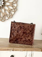 Colestore Chanel Vintage-Style Quilted Shoulder Bag Brown Leather 26x11x23cm - 2