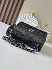 Colestore Chanel Vintage-Style Quilted Shoulder Bag Black Leather 26x11x23cm - 4