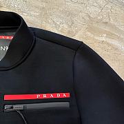Colestore Prada Black Recycled Double Technical Jersey Sweatshirt Jacket Men - 6