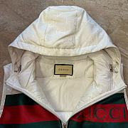 Colestore Gucci GG Hooded Down Vest Jacket White - 5