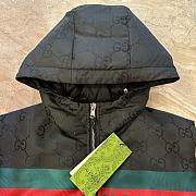 Colestore Gucci GG Hooded Down Vest Jacket Black - 5