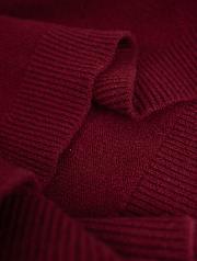 Colestore Miu Miu Cashmere Polo Sweater Amaranth Red/Maize Yellow - 3