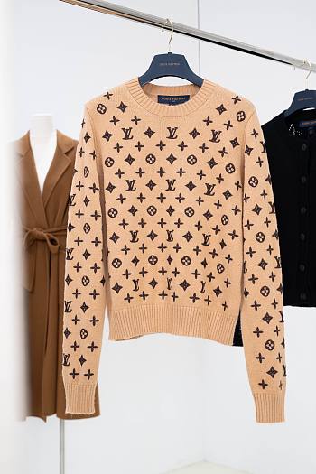 Colestore Louis Vuitton Monogram Cashmere Jumper Khaki
