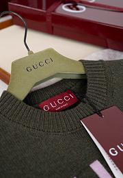 Colestore Gucci Wool Top with Gucci Intarsia Variation Green - 6