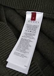 Colestore Gucci Wool Top with Gucci Intarsia Variation Green - 2