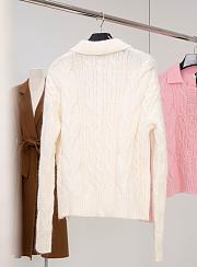 Colestore Celine Sweater In Aran Mohair and Wool Off White - 5