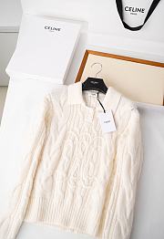 Colestore Celine Sweater In Aran Mohair and Wool Off White - 3