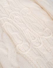 Colestore Celine Sweater In Aran Mohair and Wool Off White - 2
