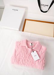 Colestore Celine Sweater In Aran Mohair and Wool Baby Pink - 6