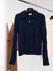 Colestore Celine Sweater In Aran Mohair and Wool Navy - 1