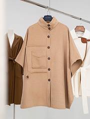 Colestore Louis Vuitton Button-Up Cape Coat Sandy Beige  - 1