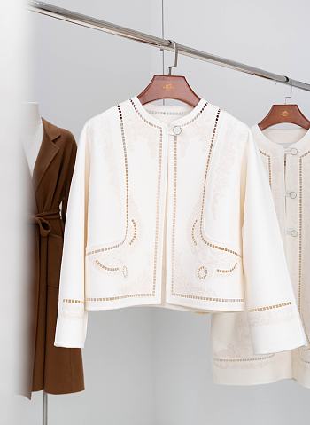Colestore Hermes Cashmere Jacket White