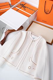 Colestore Hermes Cashmere Jacket White - 3