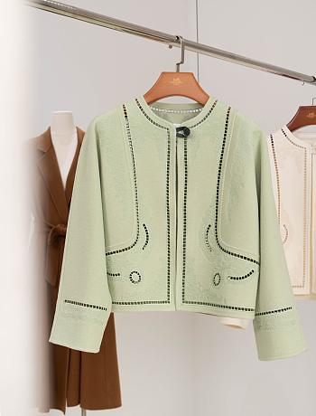 Colestore Hermes Cashmere Jacket Avocado Green