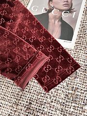 Colestore Gucci GG Satin Shirt with Tie Waist in Rosso Ancora Red - 3