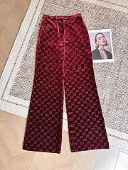 Colestore Gucci GG Satin Pants in Rosso Ancora Red - 1