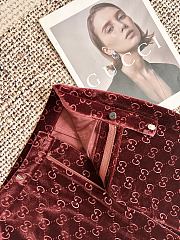 Colestore Gucci GG Satin Pants in Rosso Ancora Red - 5