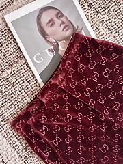 Colestore Gucci GG Satin Pants in Rosso Ancora Red - 4