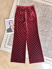 Colestore Gucci GG Satin Pants in Rosso Ancora Red - 2
