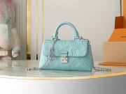 Colestore Louis Vuitton Nano Madeleine Monogram Empreinte Leather Azur Frost 21 x 12.5 x 6 cm - 1