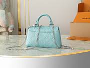 Colestore Louis Vuitton Nano Madeleine Monogram Empreinte Leather Azur Frost 21 x 12.5 x 6 cm - 6