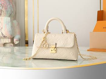 Colestore Louis Vuitton Nano Madeleine Monogram Empreinte Leather Cream 21 x 12.5 x 6 cm