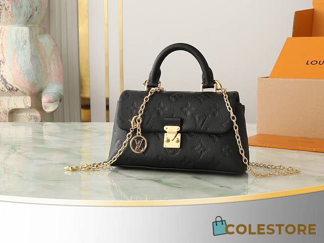 Colestore Louis Vuitton Nano Madeleine Monogram Empreinte Leather Black 21 x 12.5 x 6 cm - 1