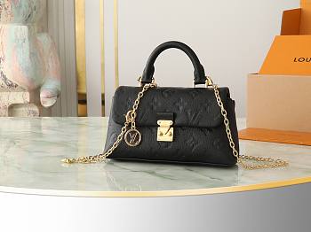 Colestore Louis Vuitton Nano Madeleine Monogram Empreinte Leather Black 21 x 12.5 x 6 cm