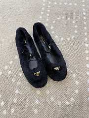 Colestore Prada Shearling Ballerinas Black - 1