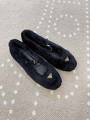 Colestore Prada Shearling Ballerinas Black - 4