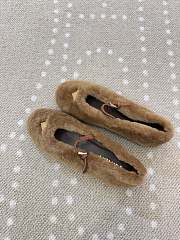 Colestore Prada Shearling Ballerinas Caramel - 3