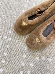 Colestore Prada Shearling Ballerinas Caramel - 2