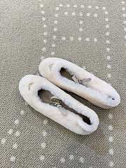 Colestore Prada Shearling Ballerinas White - 6