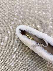 Colestore Prada Shearling Ballerinas White - 5