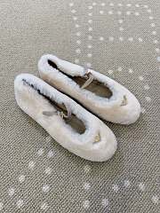 Colestore Prada Shearling Ballerinas White - 2