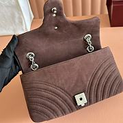 Colestore Gucci GG Marmont Medium Shoulder Bag Brown Suede 26x15x7cm - 3