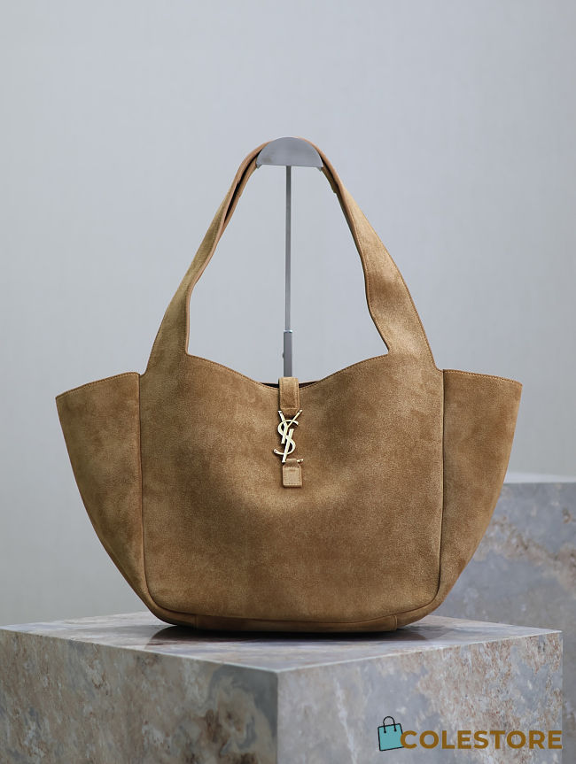 Colestore YSL Saint Laurent LE 5 À 7 BEA In Suede Caramel 50×28×18cm - 1