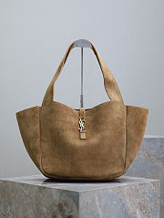 Colestore YSL Saint Laurent LE 5 À 7 BEA In Suede Caramel 50×28×18cm - 1