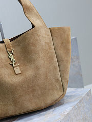 Colestore YSL Saint Laurent LE 5 À 7 BEA In Suede Caramel 50×28×18cm - 6